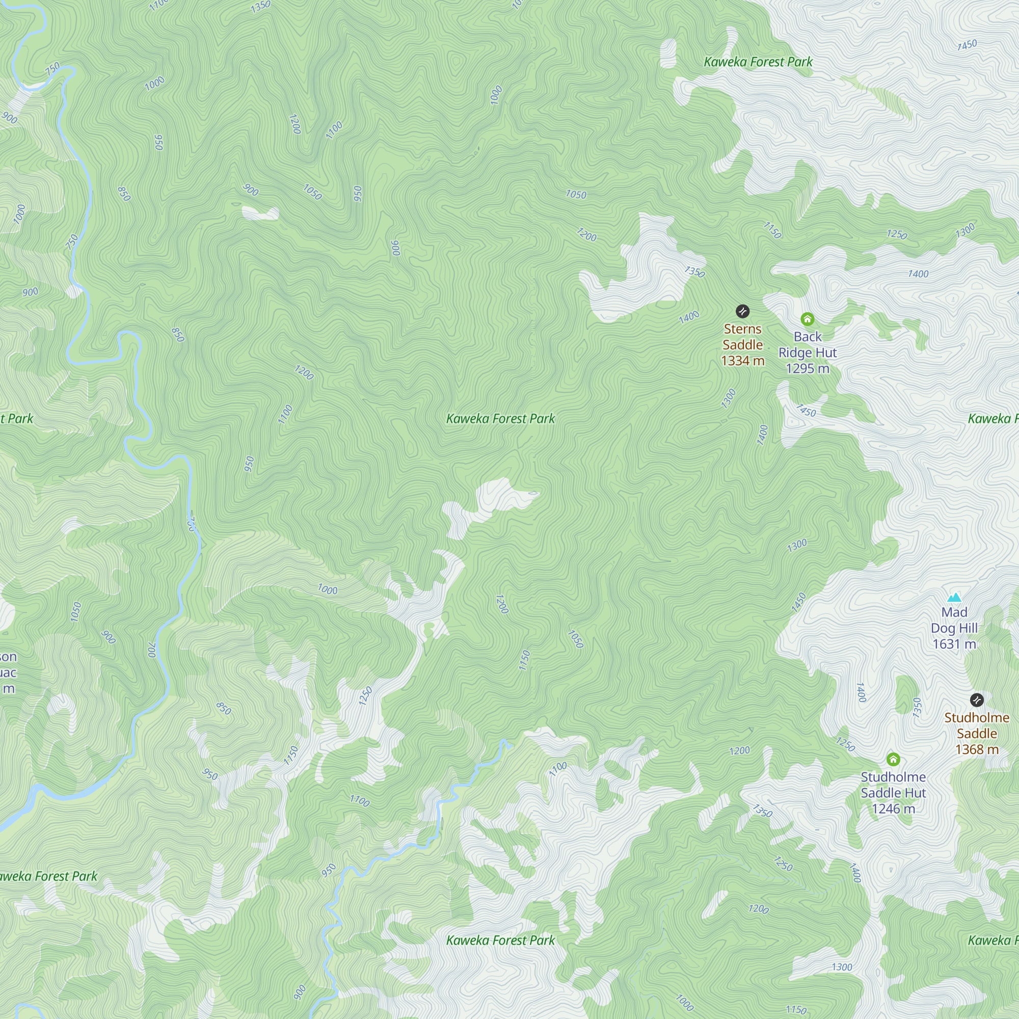 Back Ridge Bivouac map