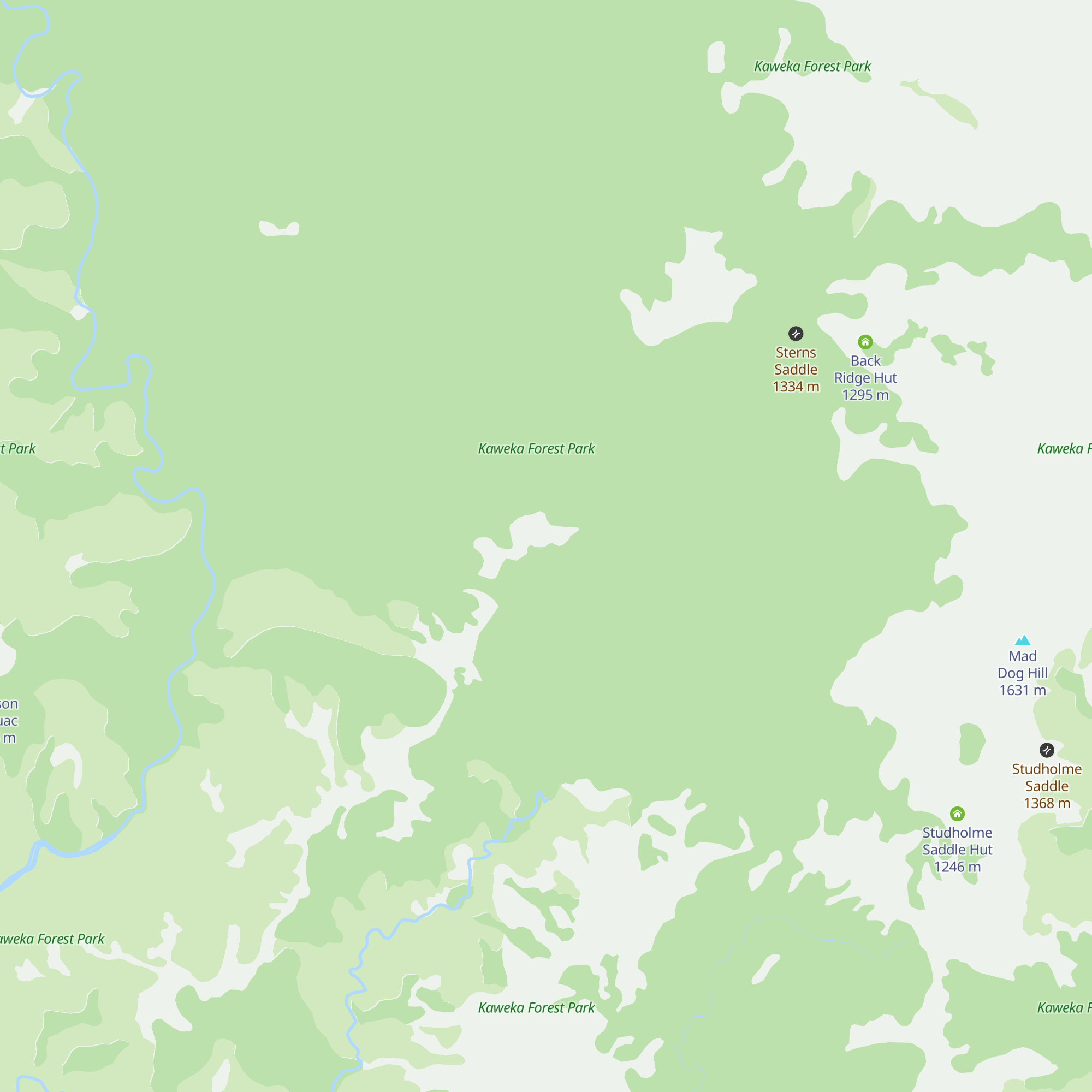 Back Ridge Bivouac map