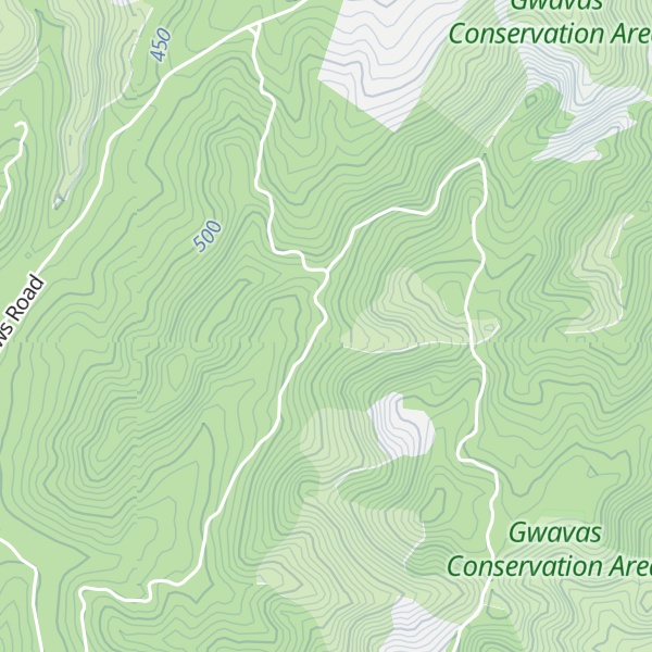 Map of Briens Hut