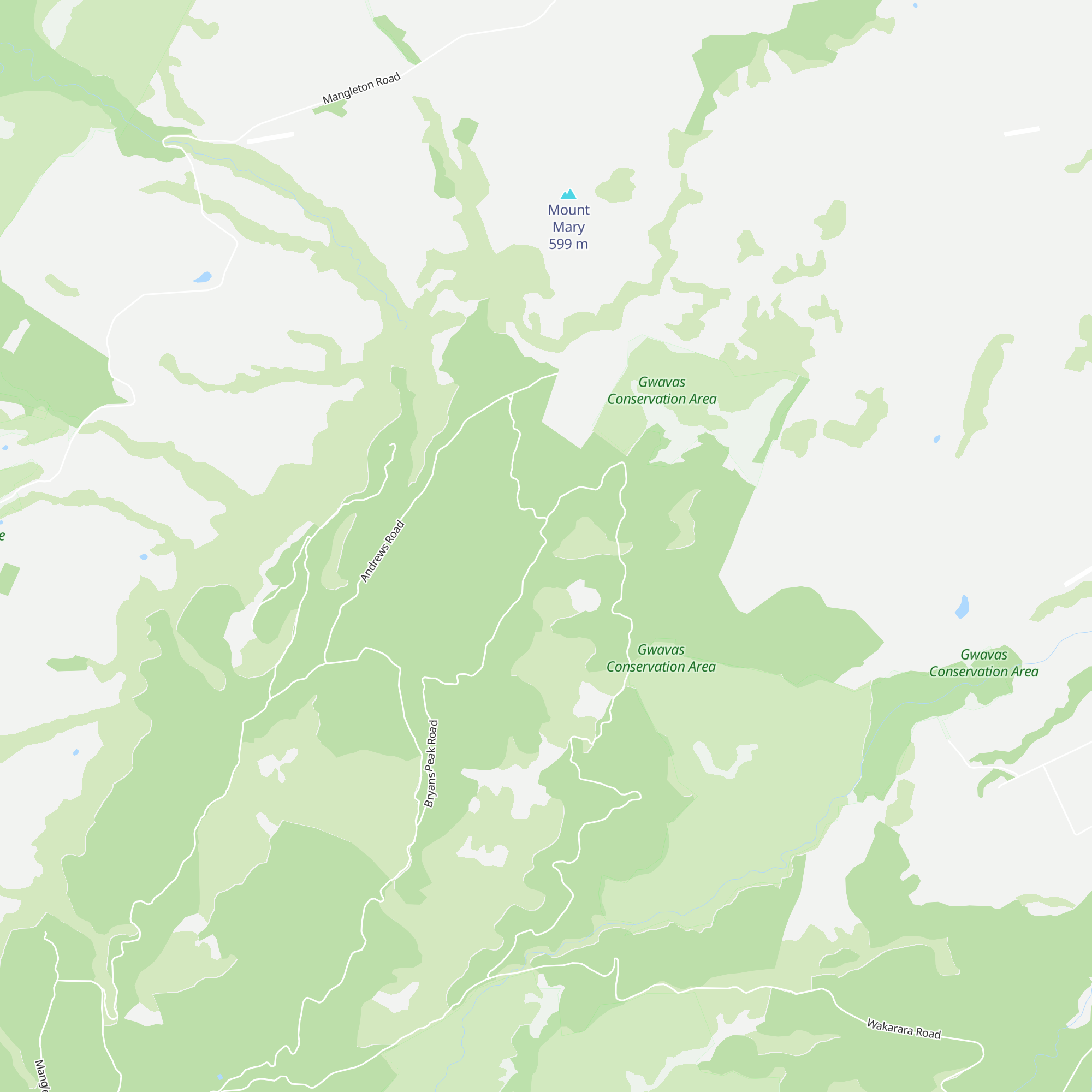 Briens Hut map
