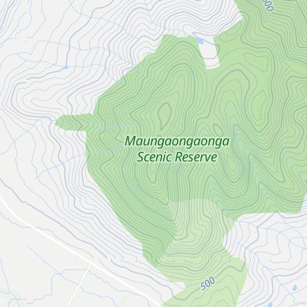 Map of Maungaongaonga