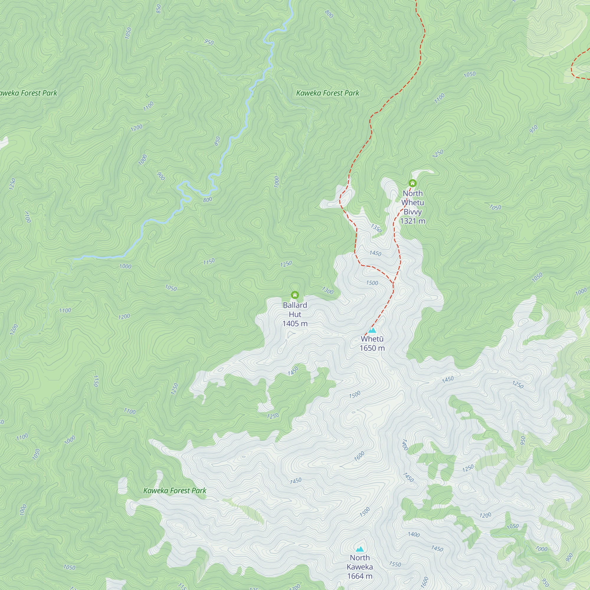 Ballard Hut map