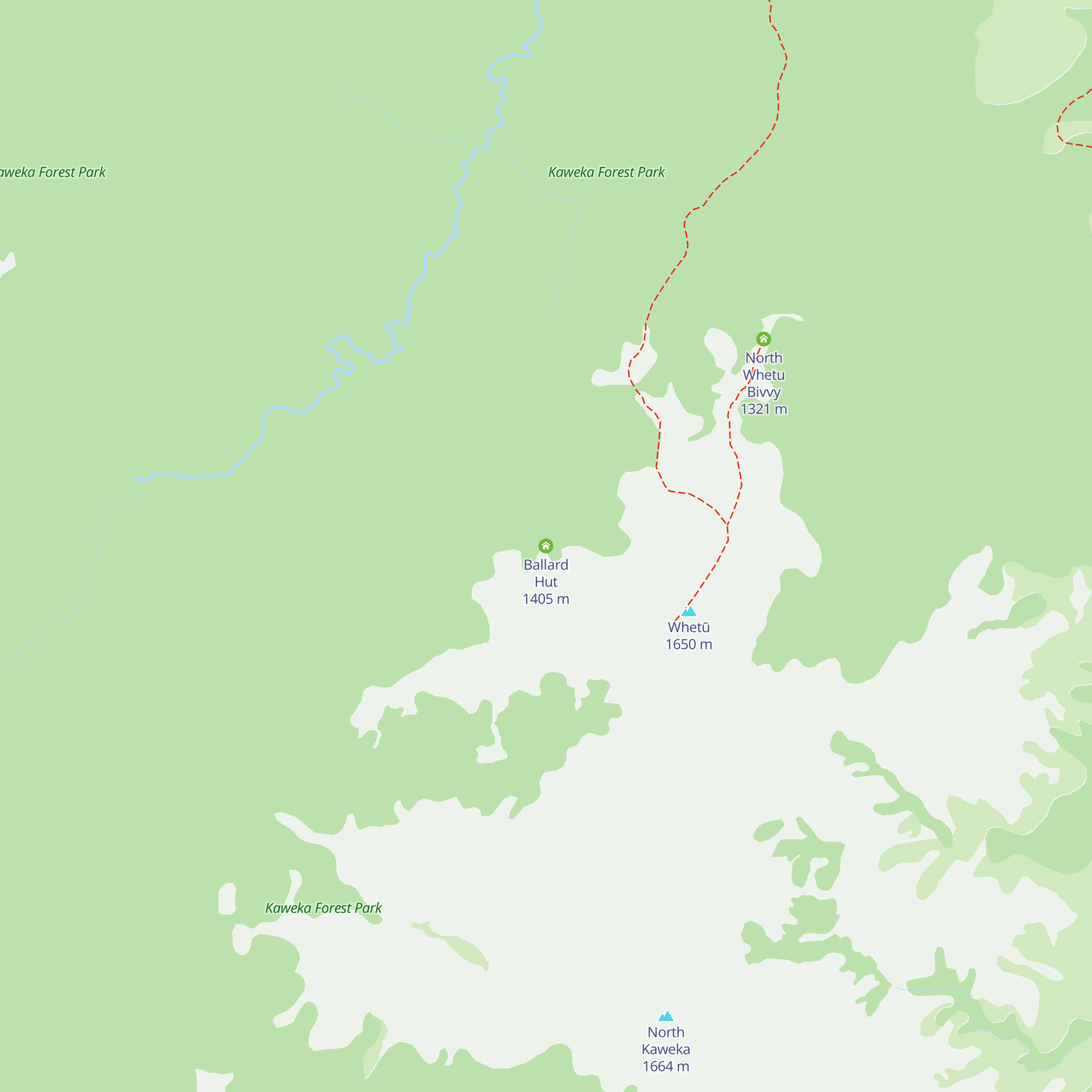 Ballard Hut map