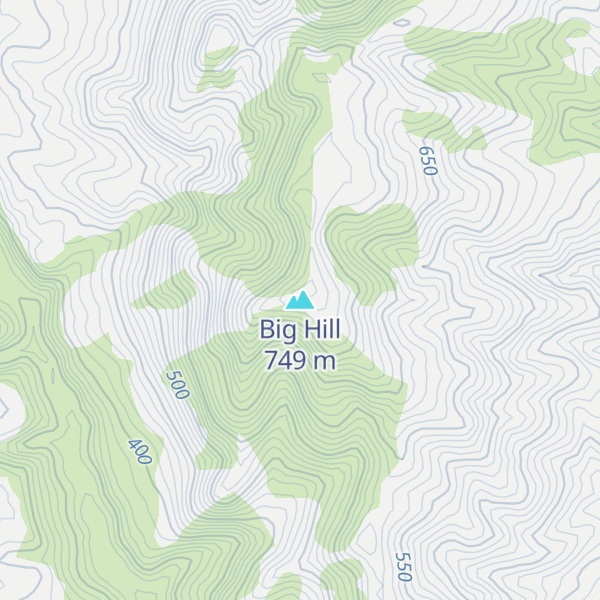 Map of Big Hill