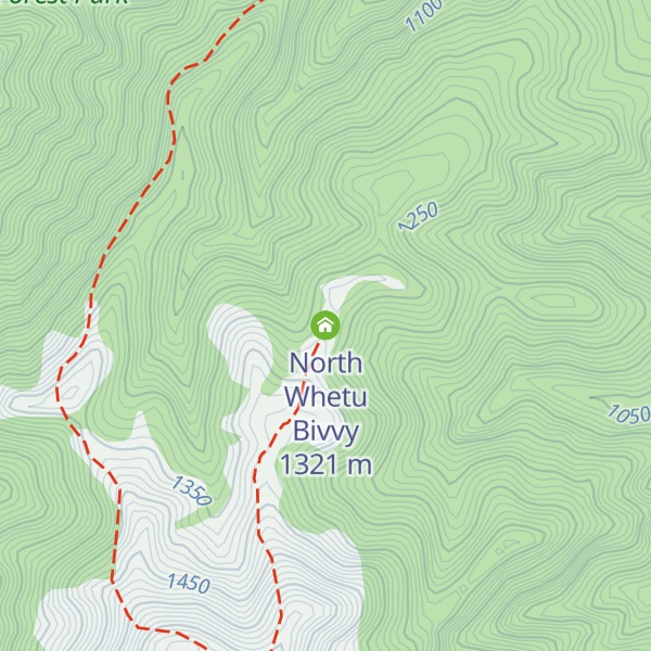 Map of North Whetu Bivvy