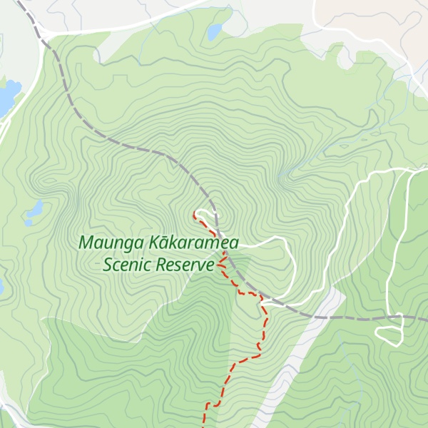 Map of Maunga Kākaramea / Rainbow Mountain