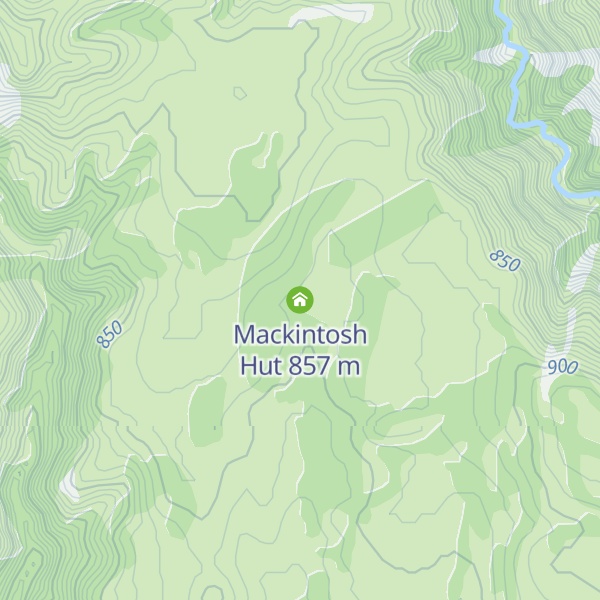 Map of Mackintosh Hut