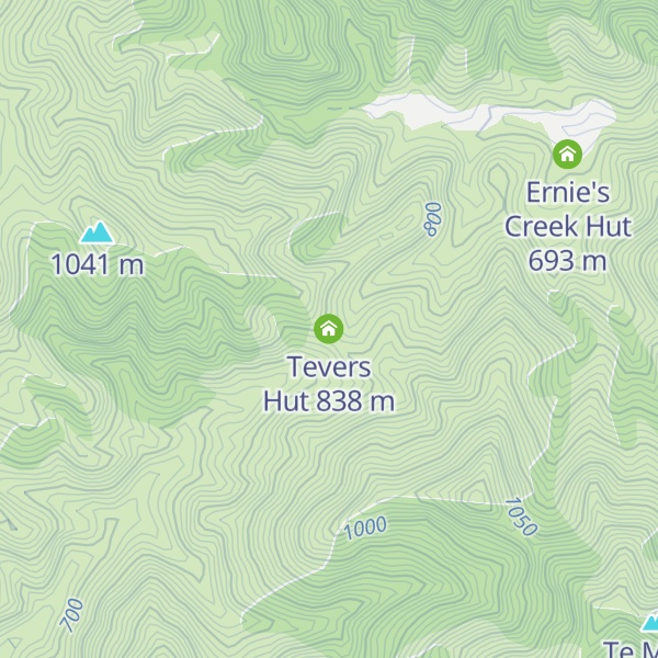 Map of Tevers Hut