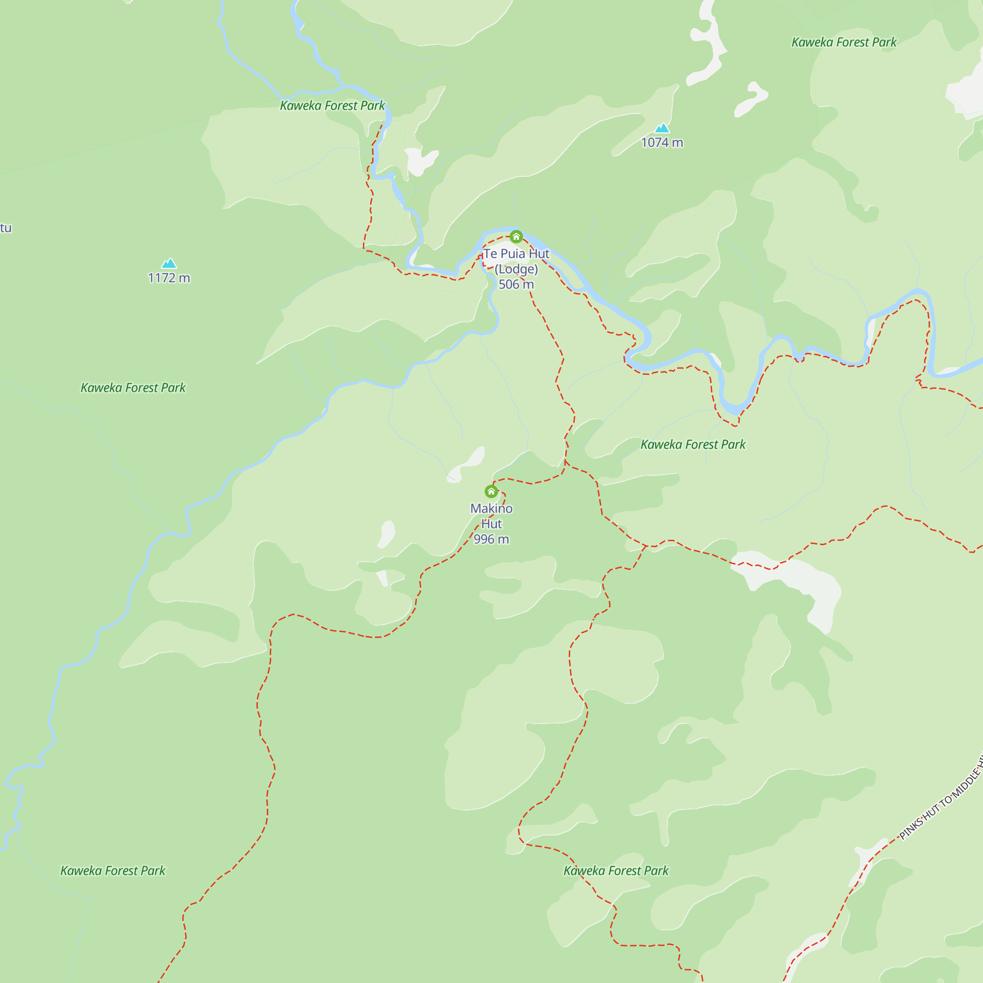 Makino Hut map
