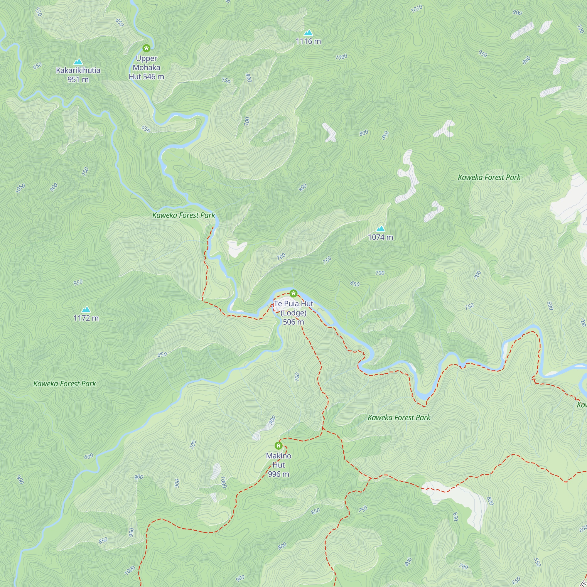 Te Puia Hut (Lodge) map
