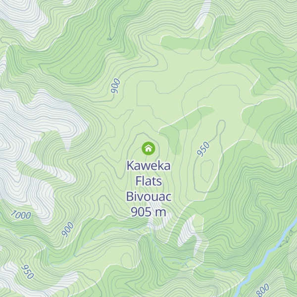 Map of Kaweka Flats Bivouac