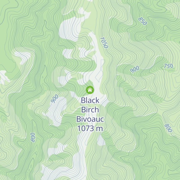 Map of Black Birch Bivoauc