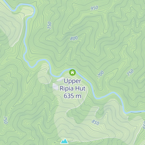 Map of Upper Ripia Hut