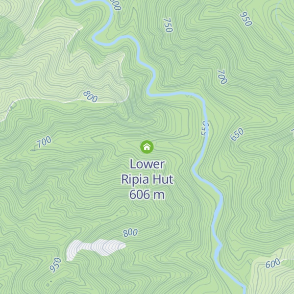 Map of Lower Ripia Hut