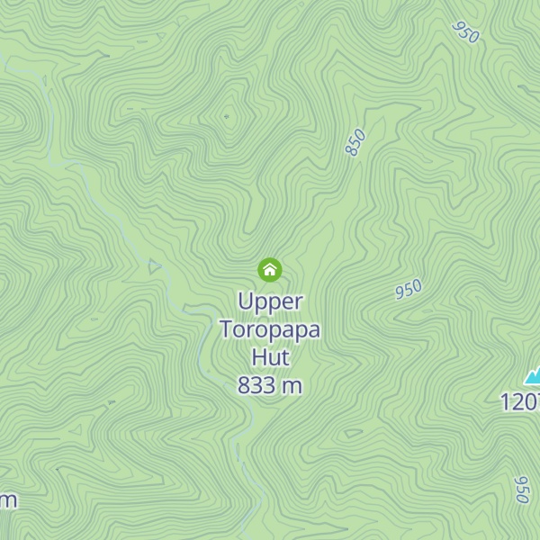 Map of Upper Toropapa Hut