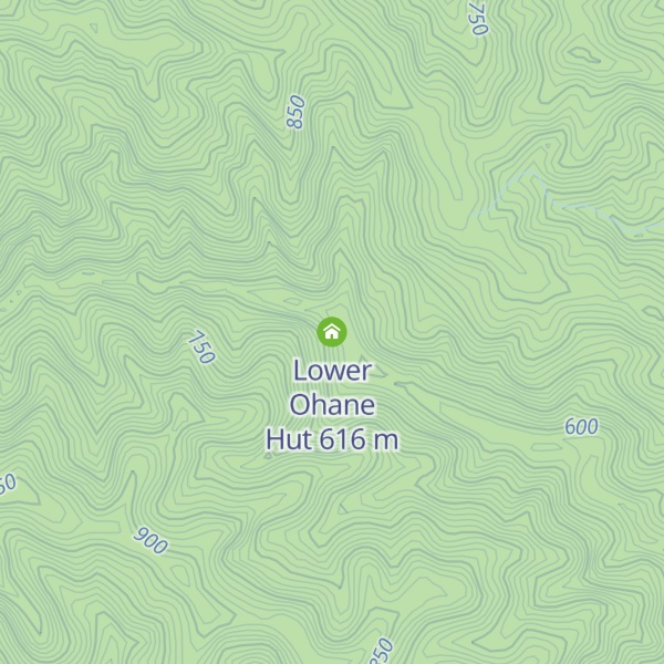 Map of Lower Ohane Hut