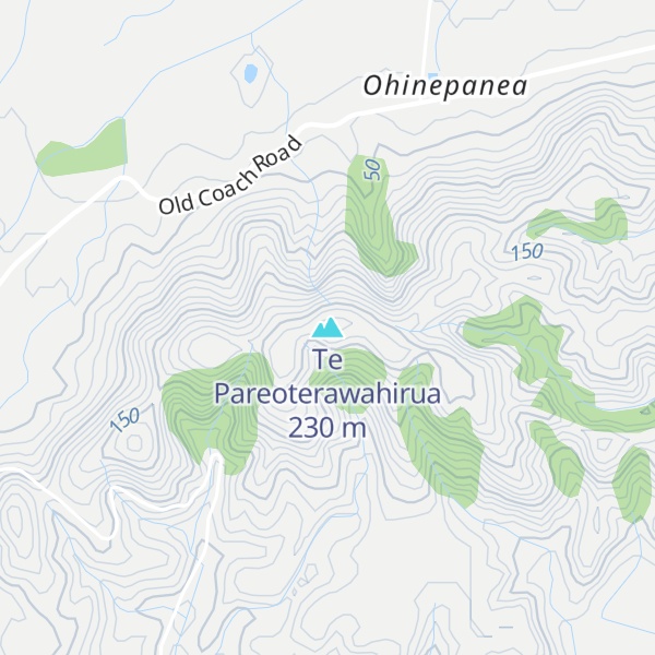 Map of Te Pareoterawahirua