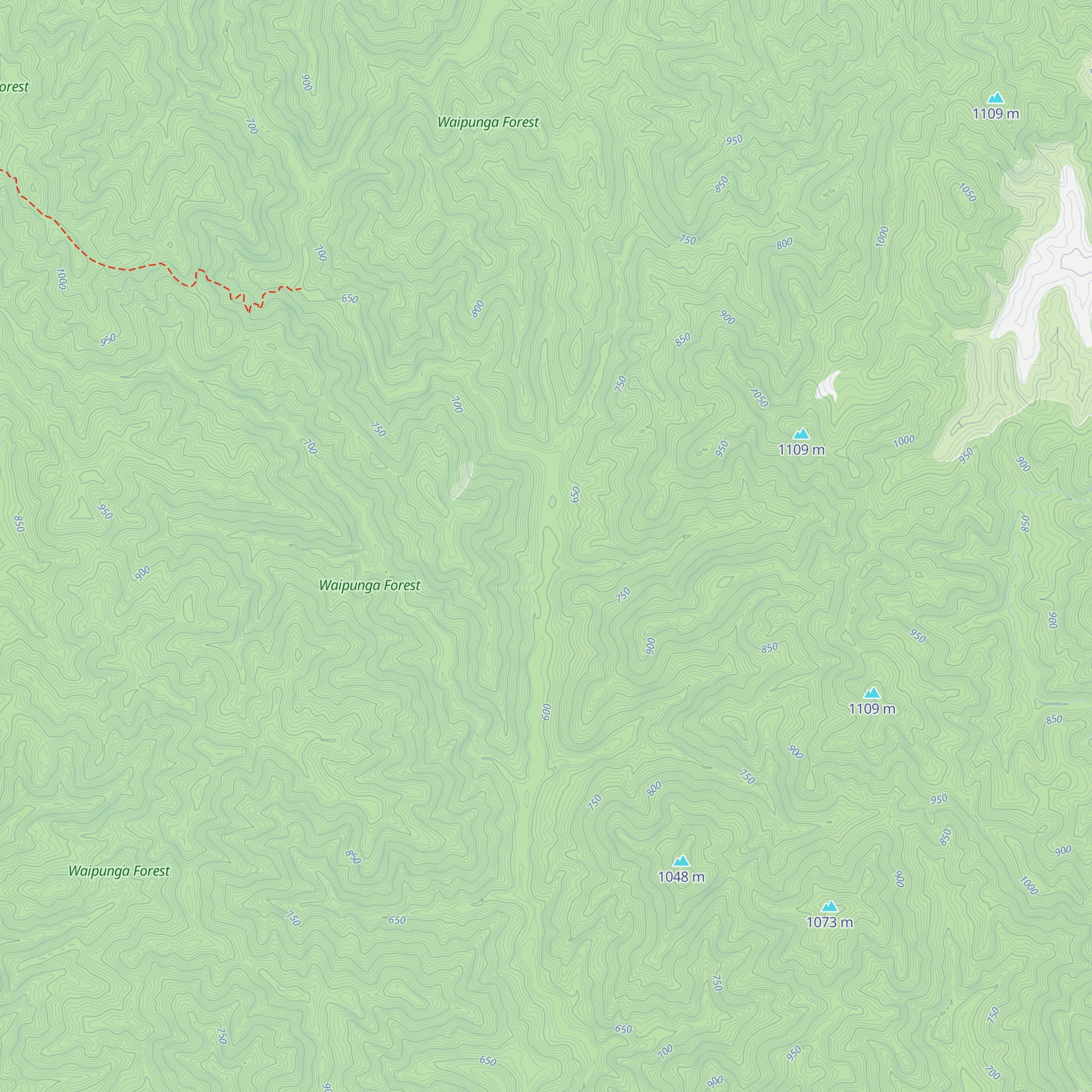 Lower Matakuhia Hut map