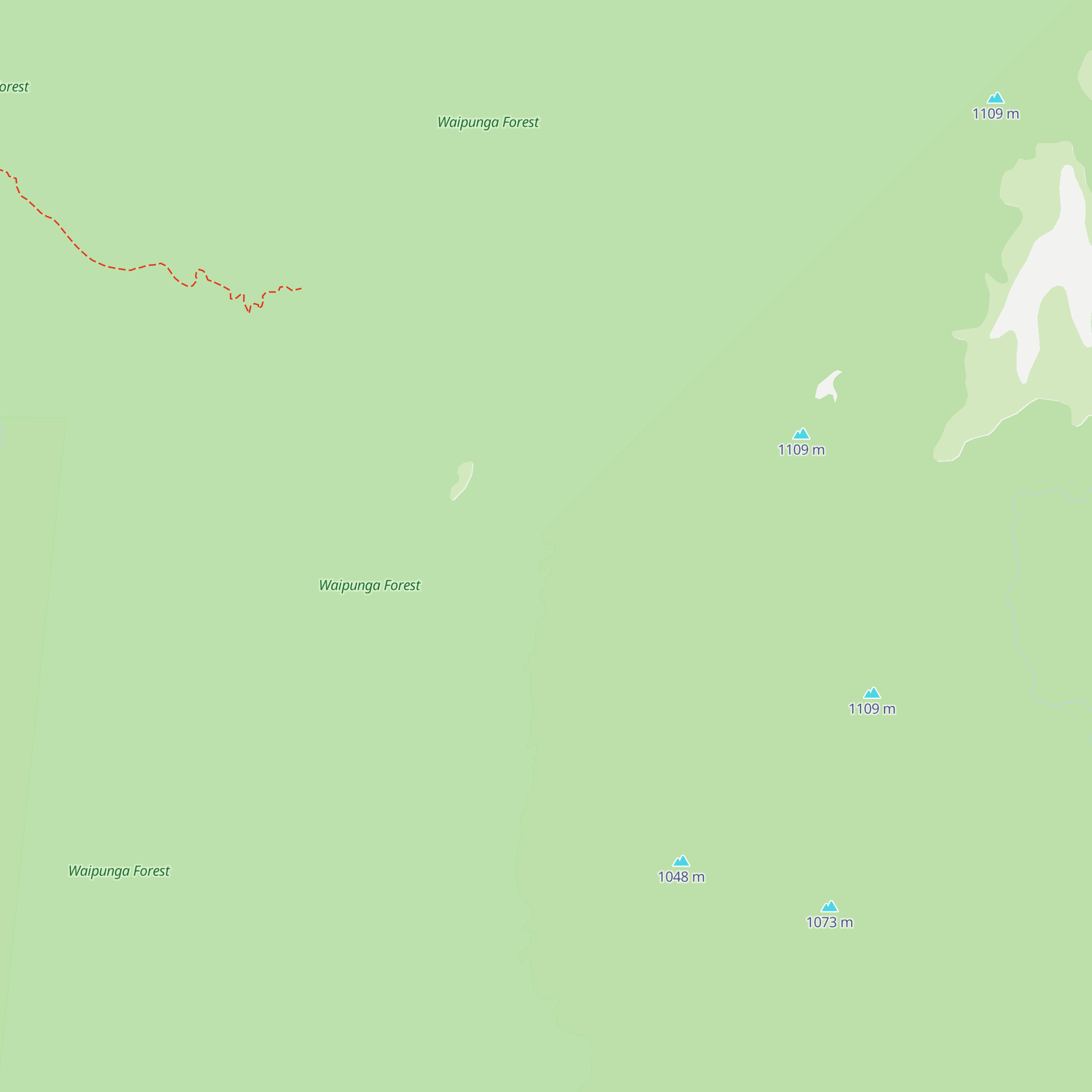 Lower Matakuhia Hut map
