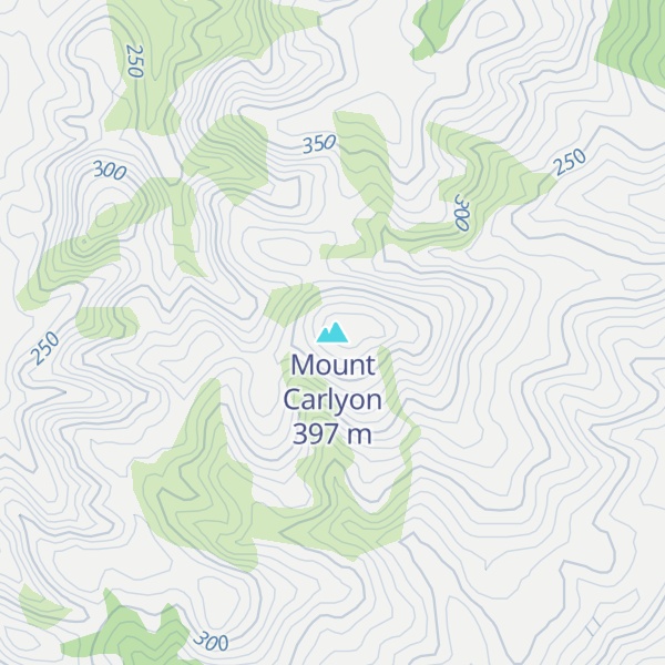 Map of Mount Carlyon