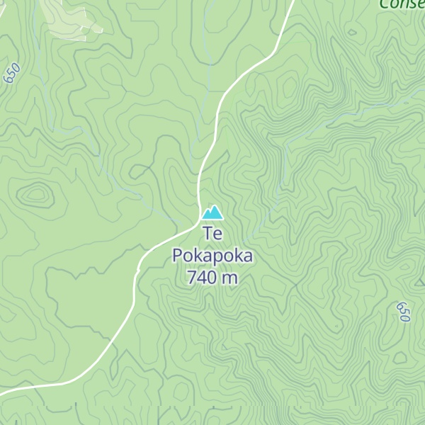 Map of Te Pokapoka