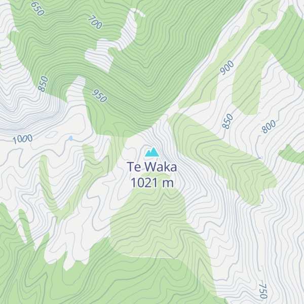 Map of Te Waka