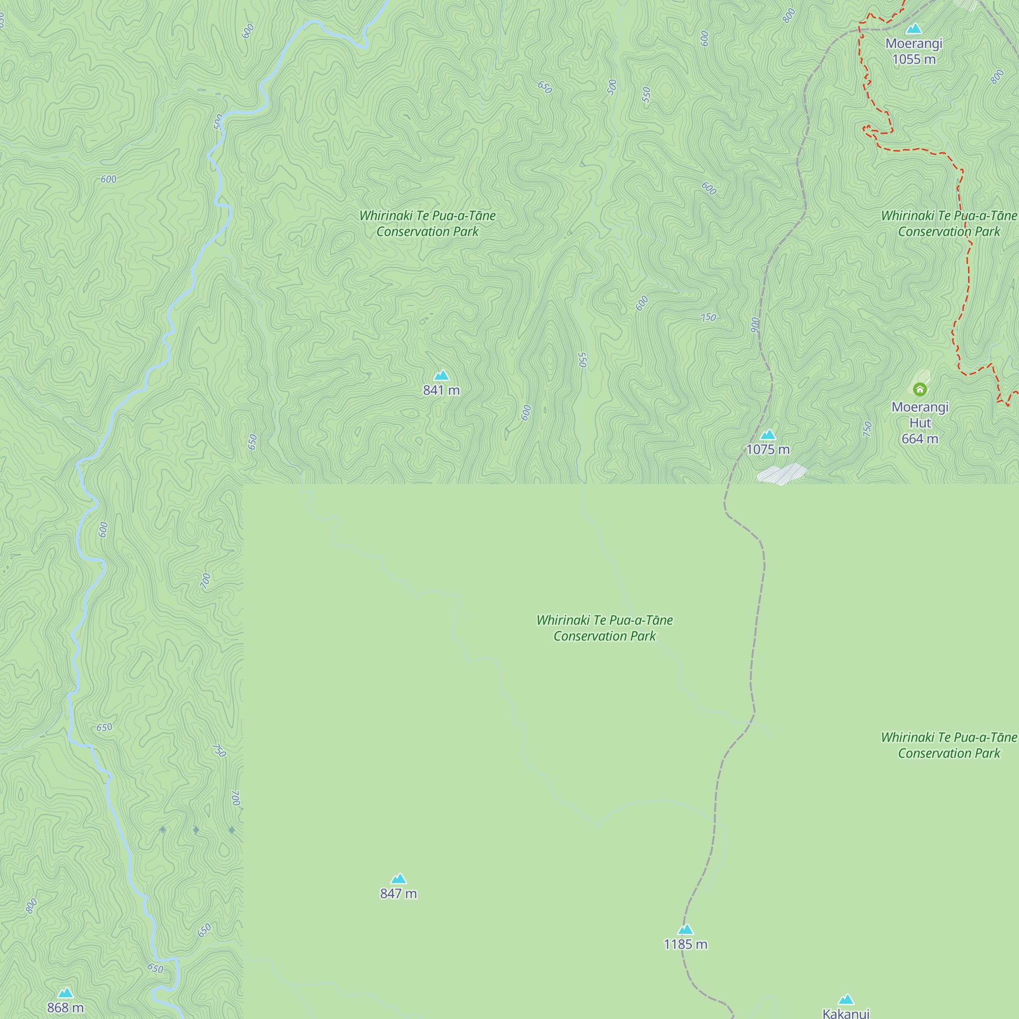 Mangamate Hut map