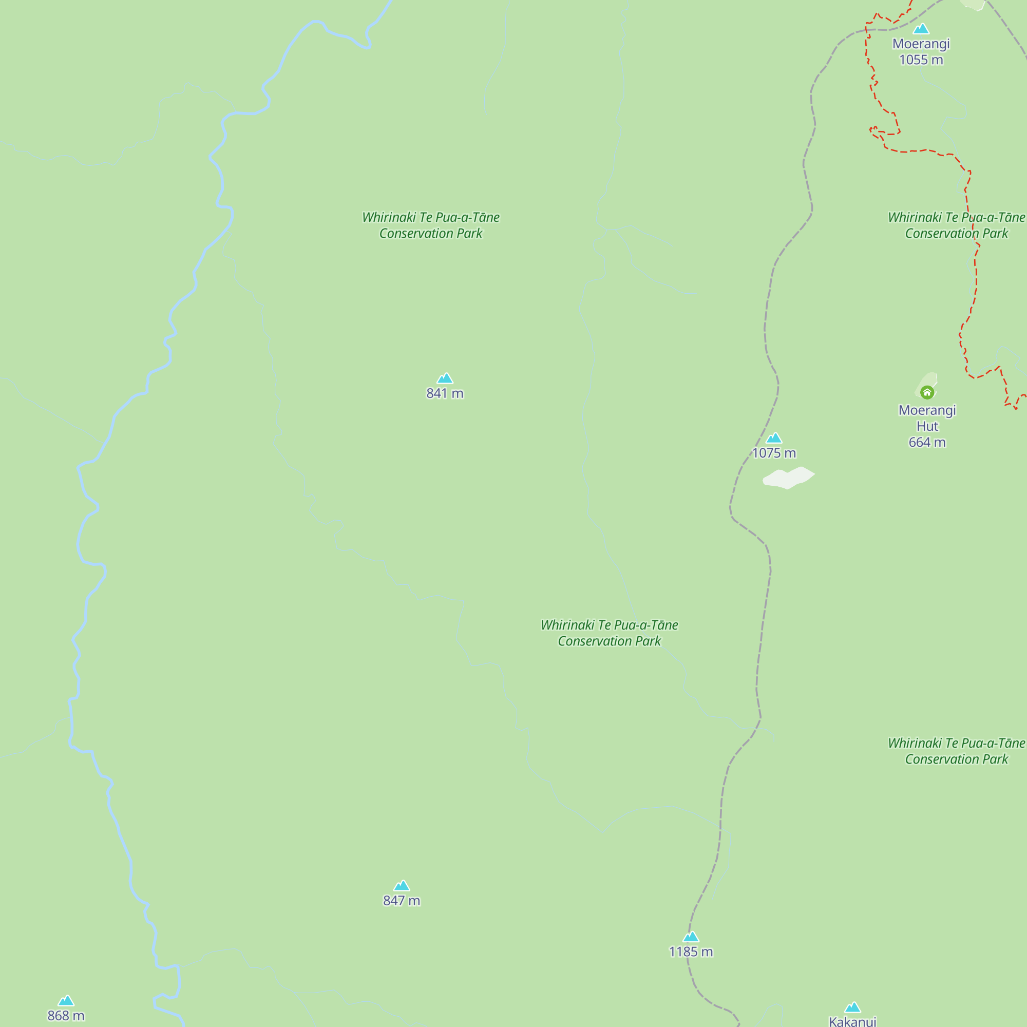 Mangamate Hut map