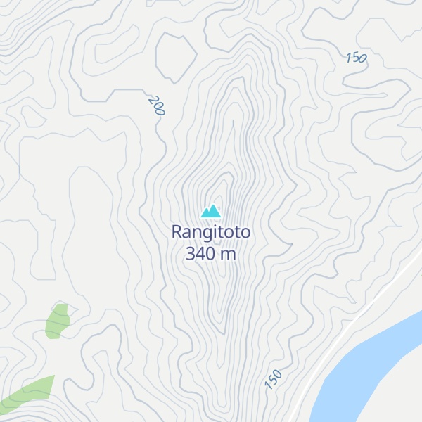 Map of Rangitoto