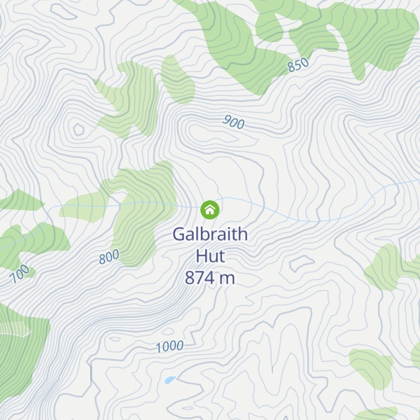 Map of Galbraith Hut