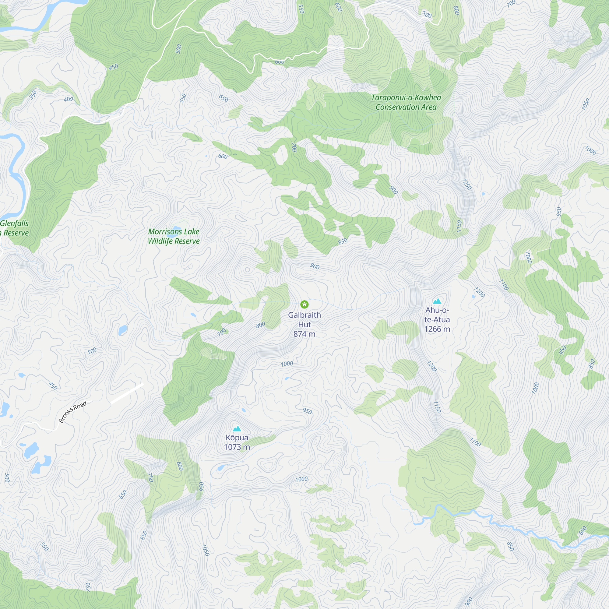 Galbraith Hut map