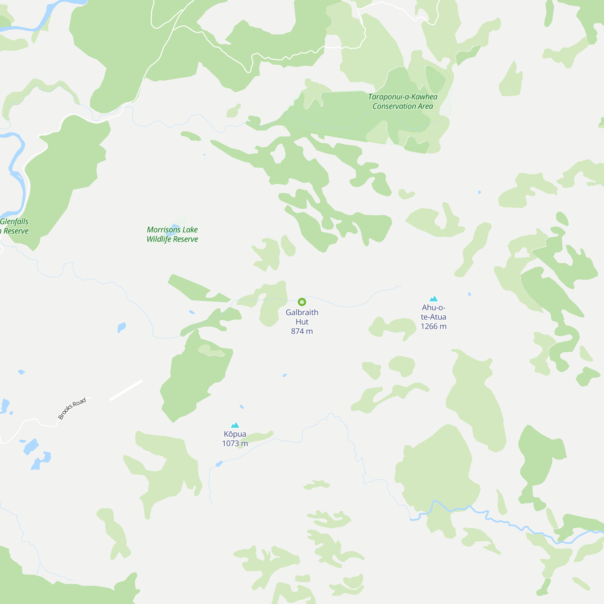 Galbraith Hut map