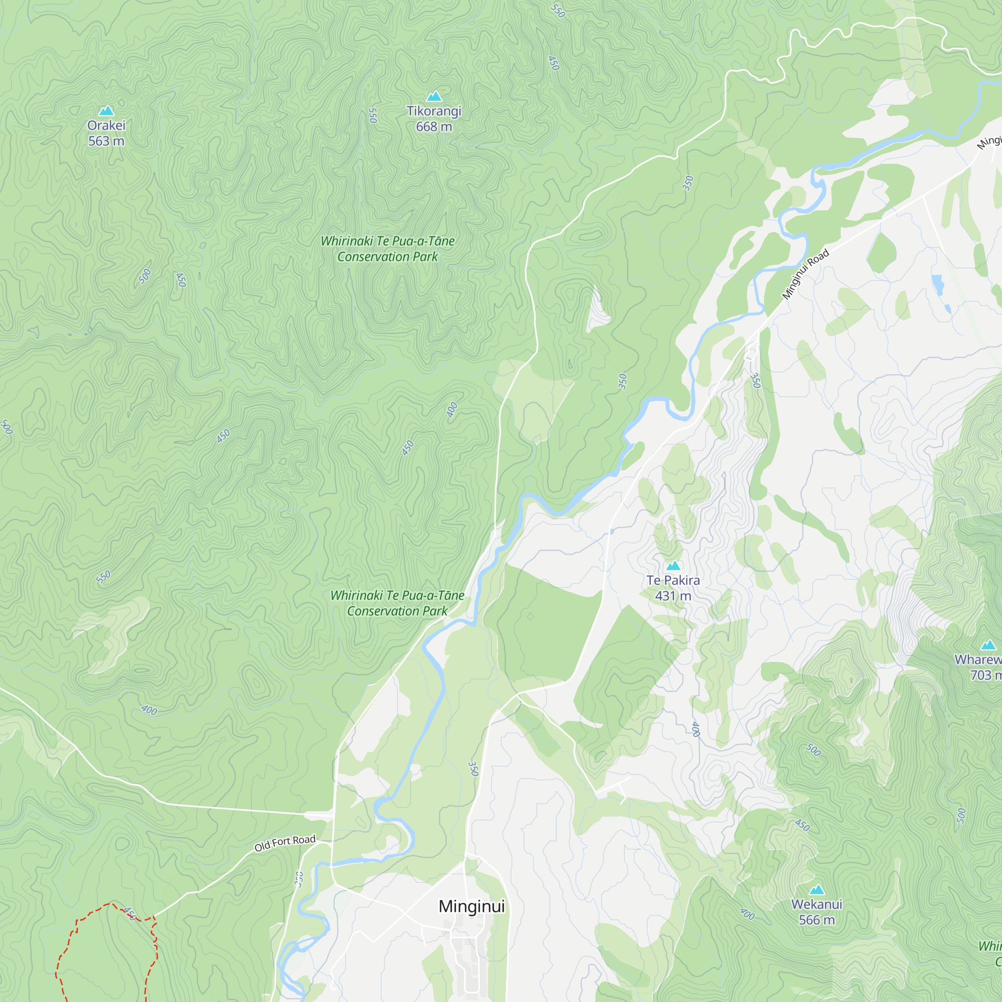 Whirinaki Recreation Camp map