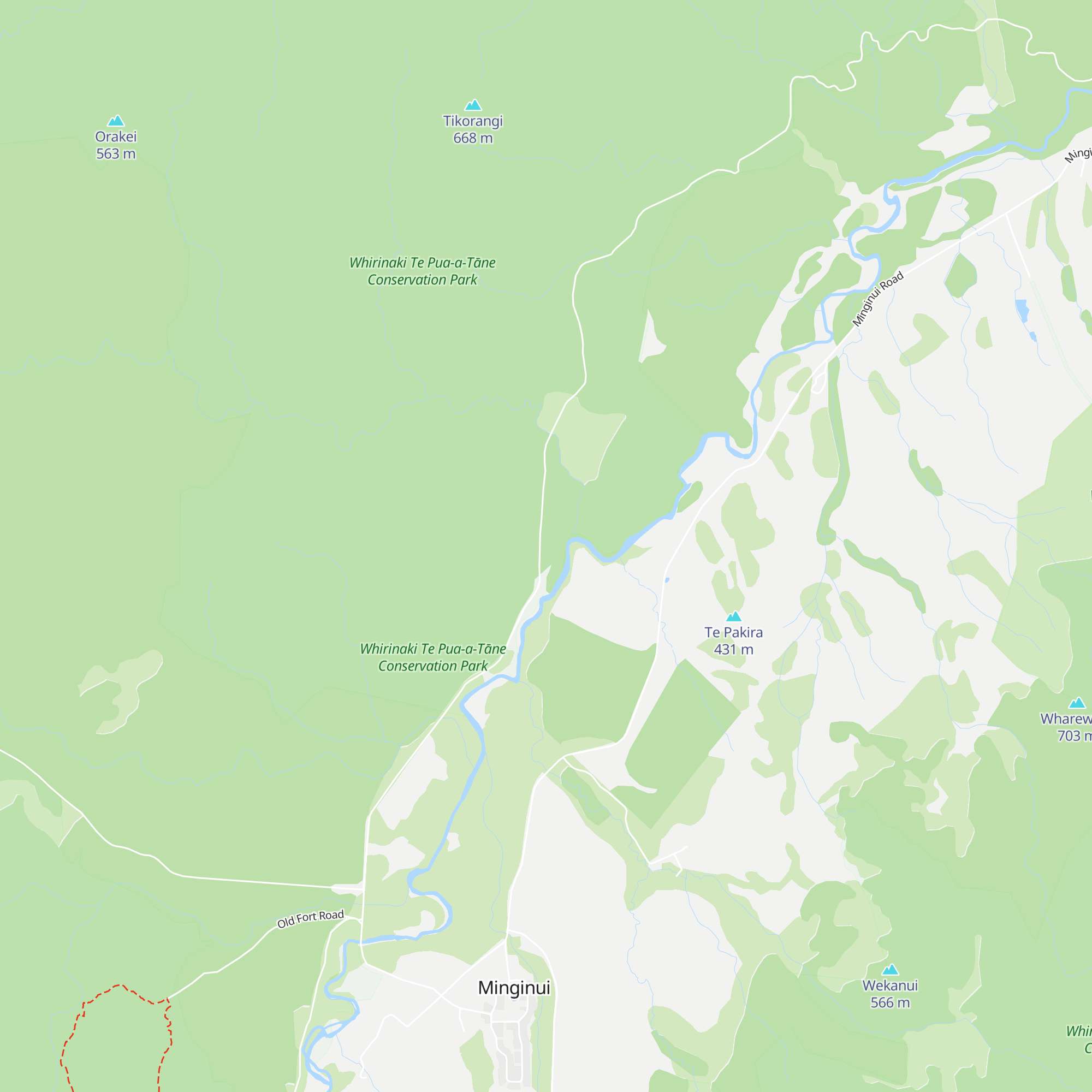 Whirinaki Recreation Camp map