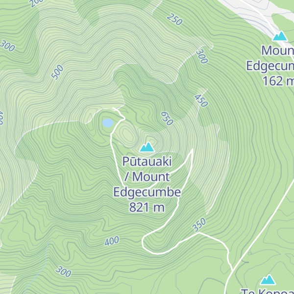 Map of Pūtauaki / Mount Edgecumbe