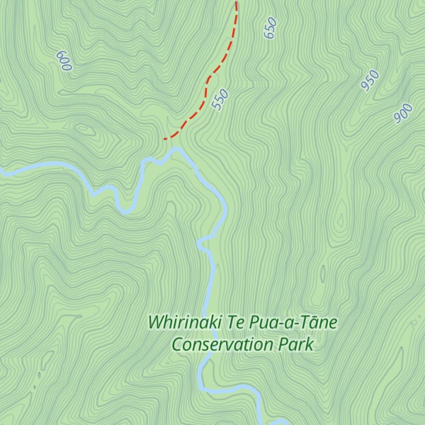 Map of Central Te Hoe Hut