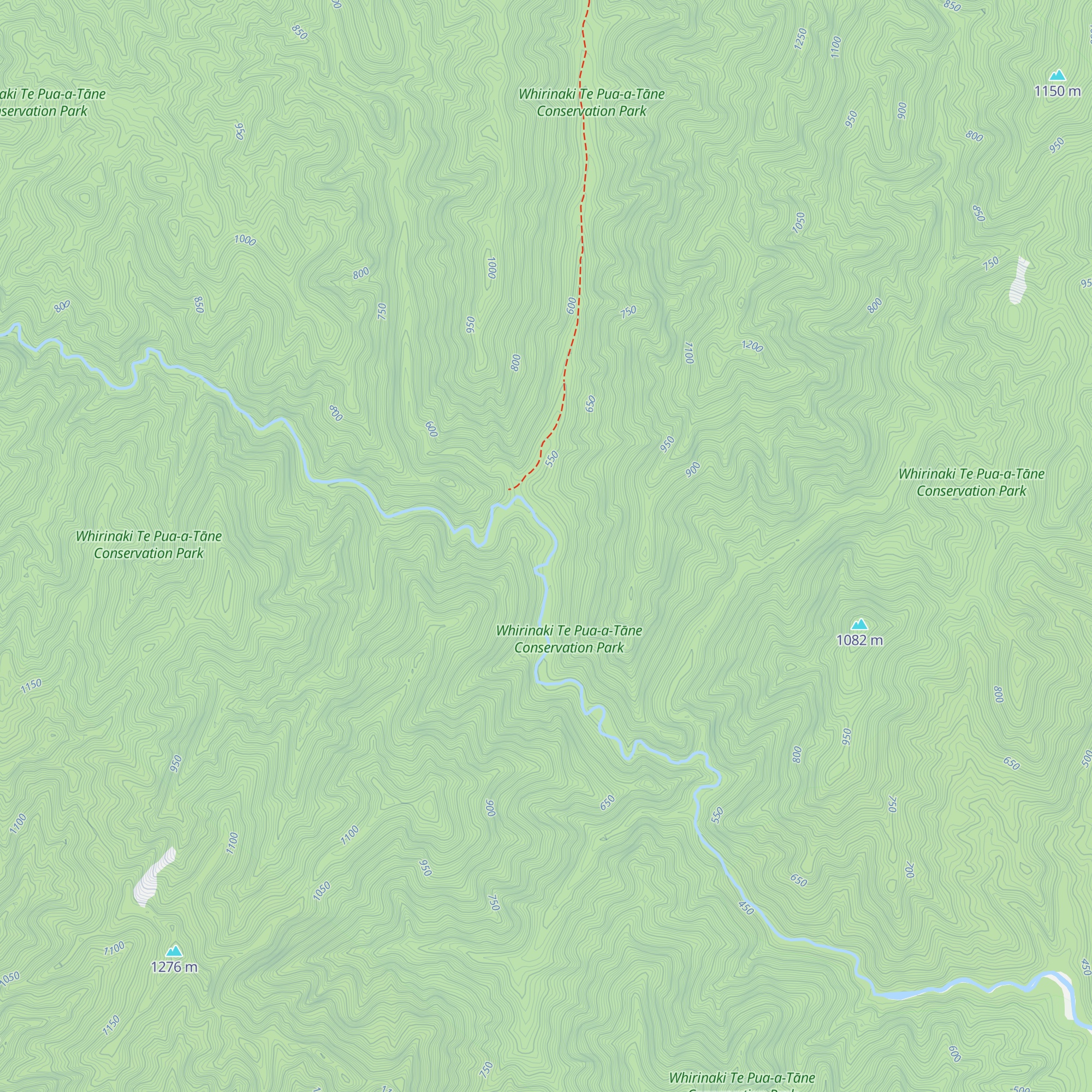 Central Te Hoe Hut map