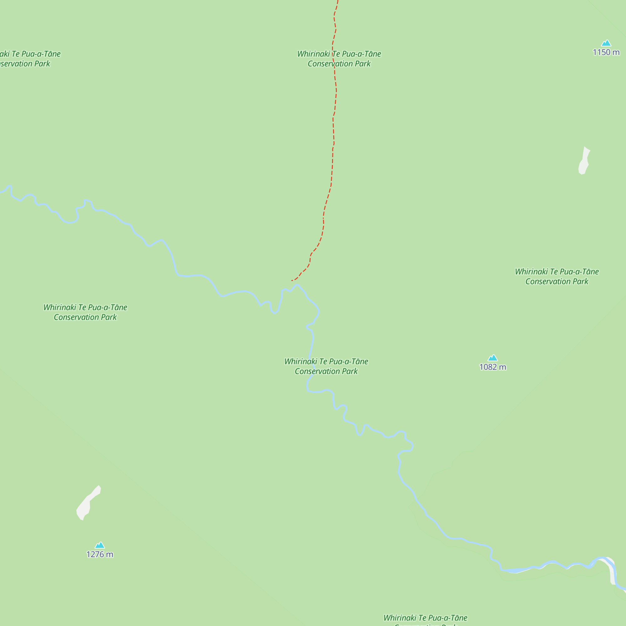 Central Te Hoe Hut map