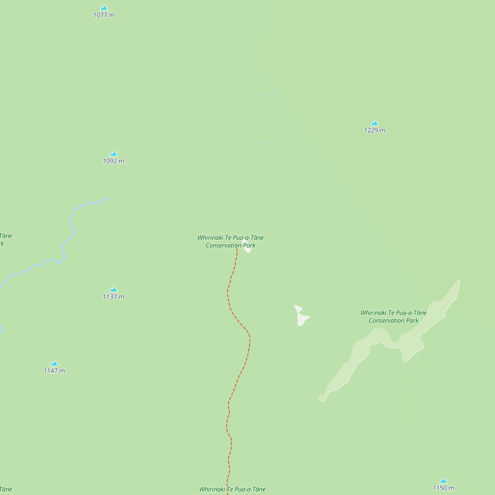 Mangakahika Hut map