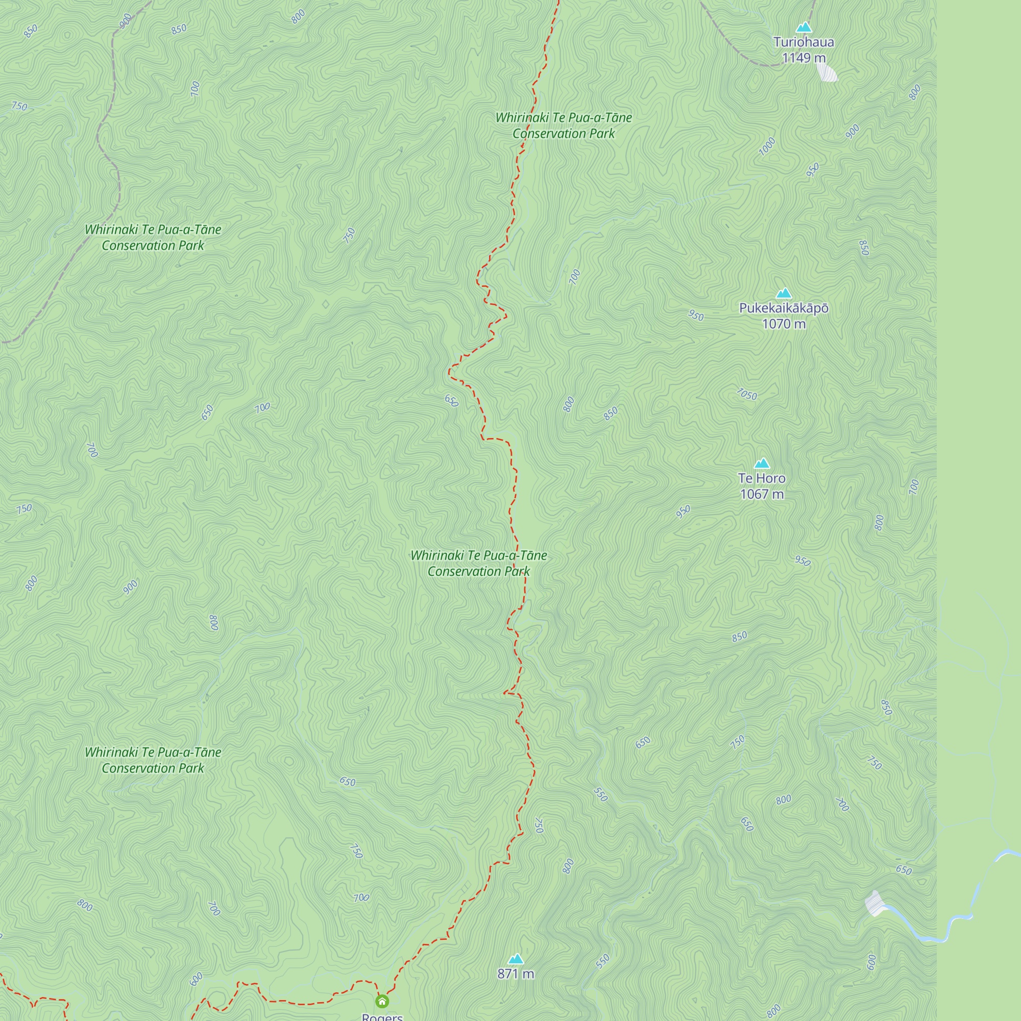 Skips Hut (Whangatawhia) map