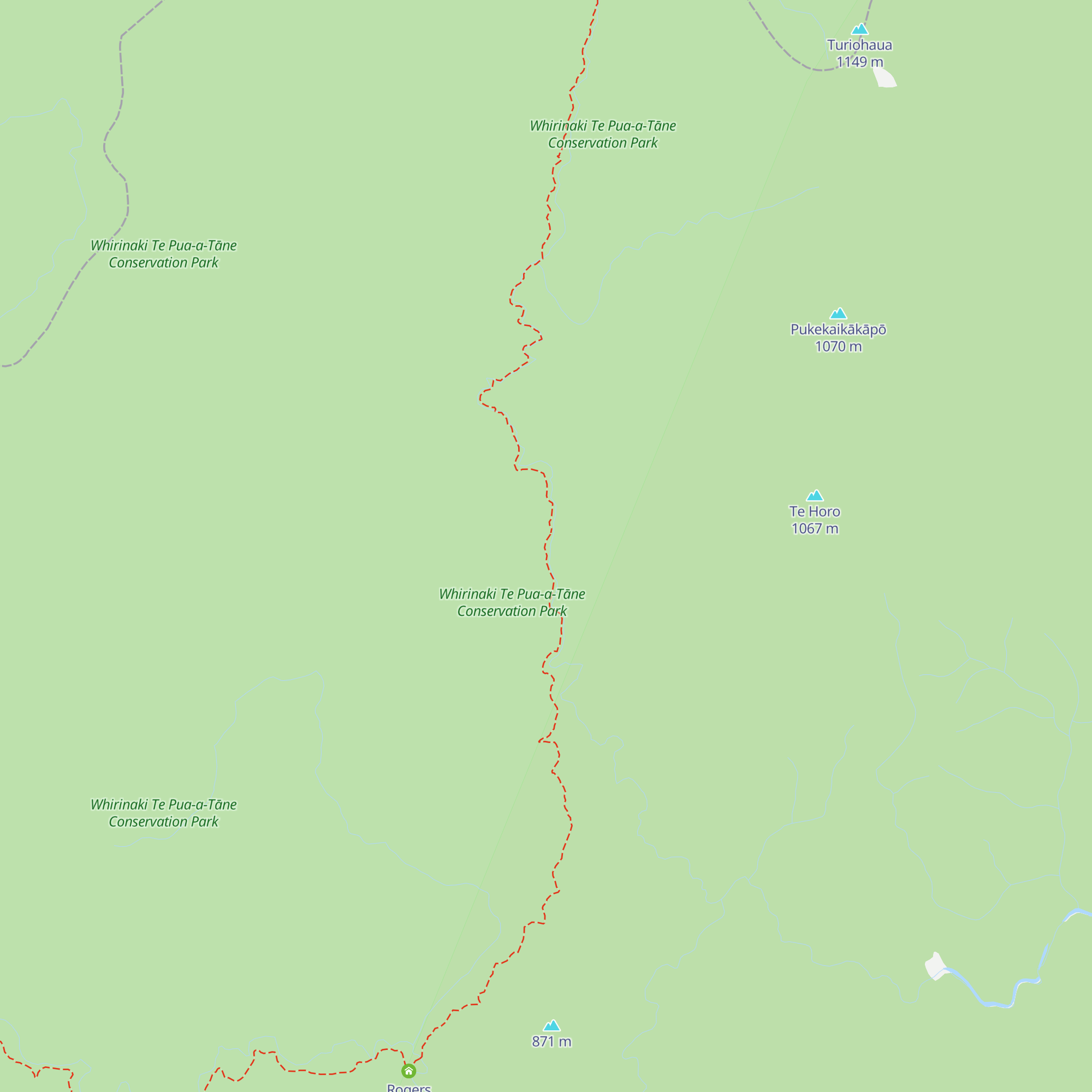 Skips Hut (Whangatawhia) map