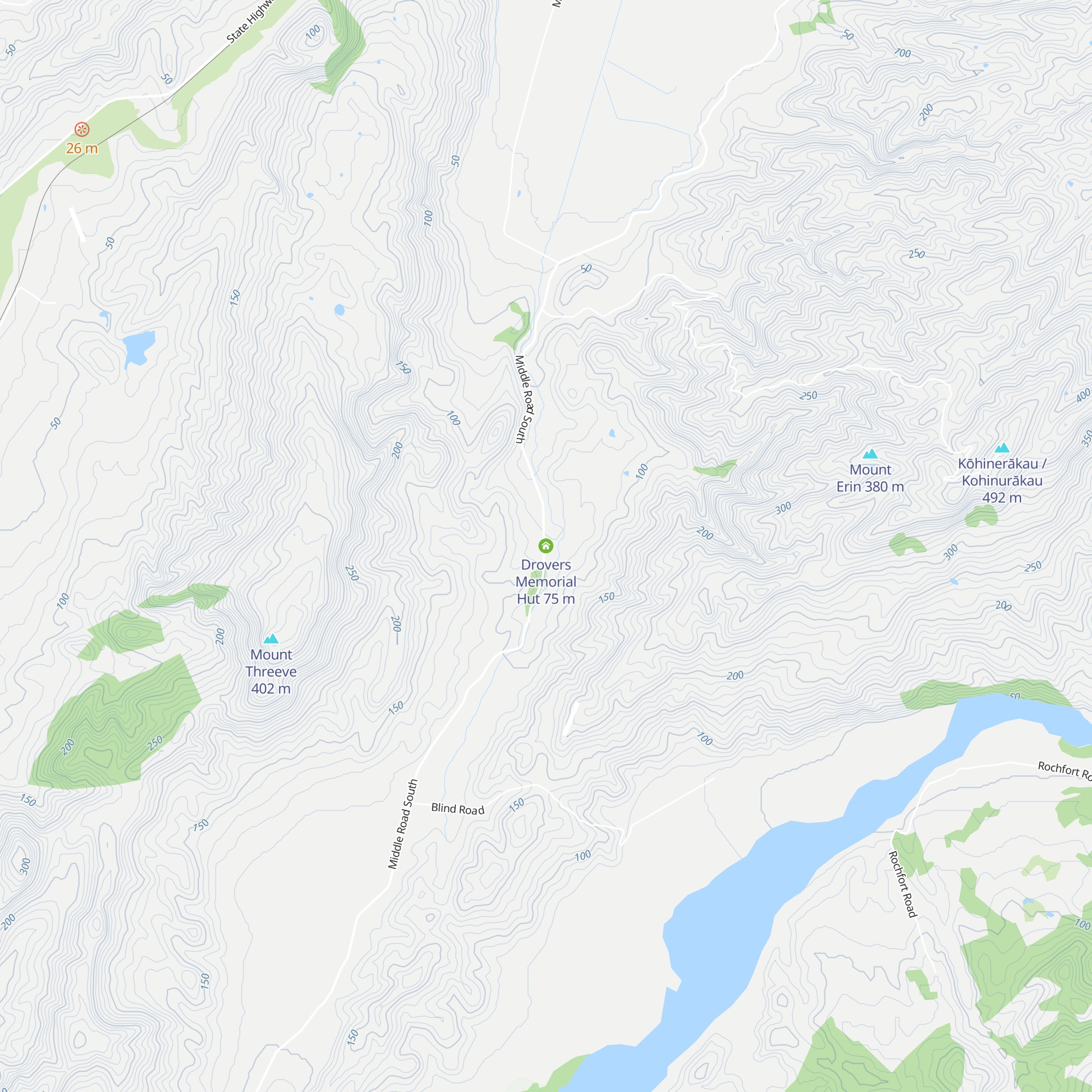 Drovers Memorial Hut map
