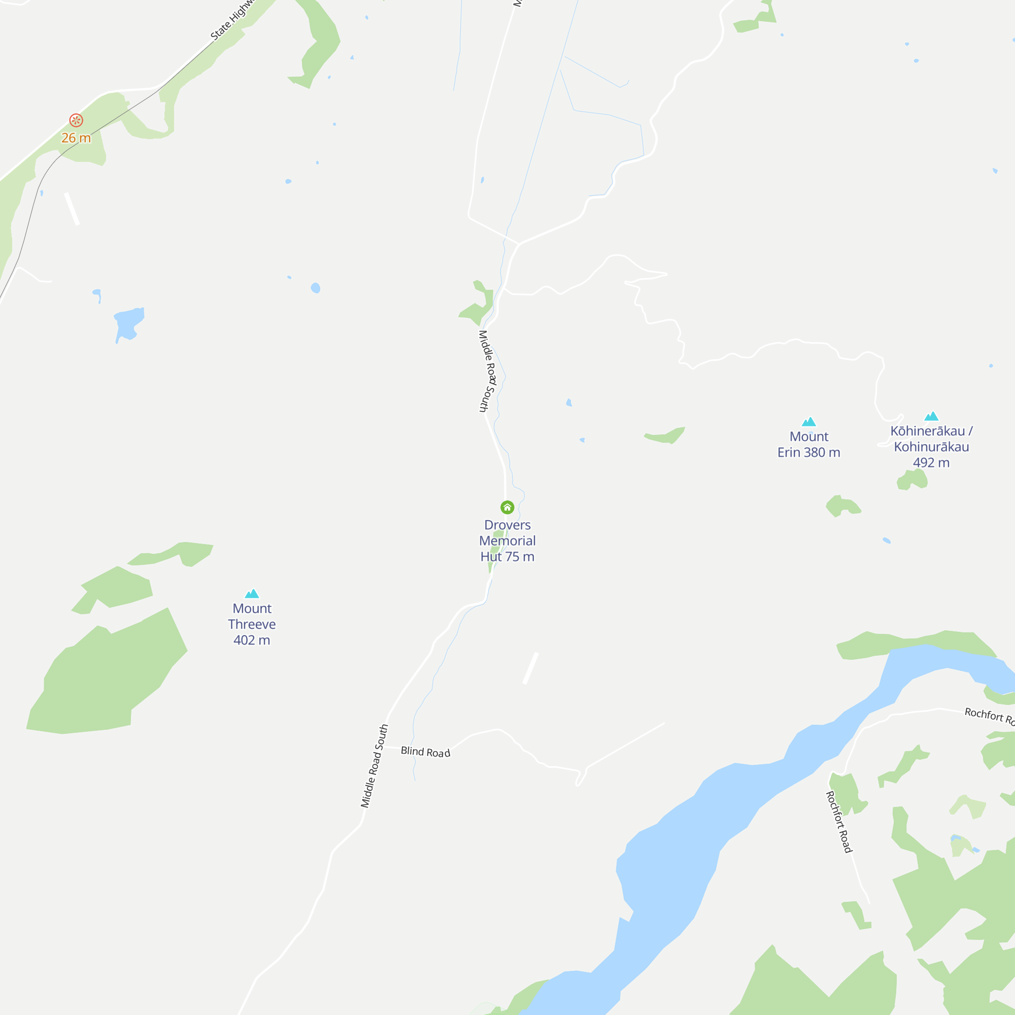 Drovers Memorial Hut map