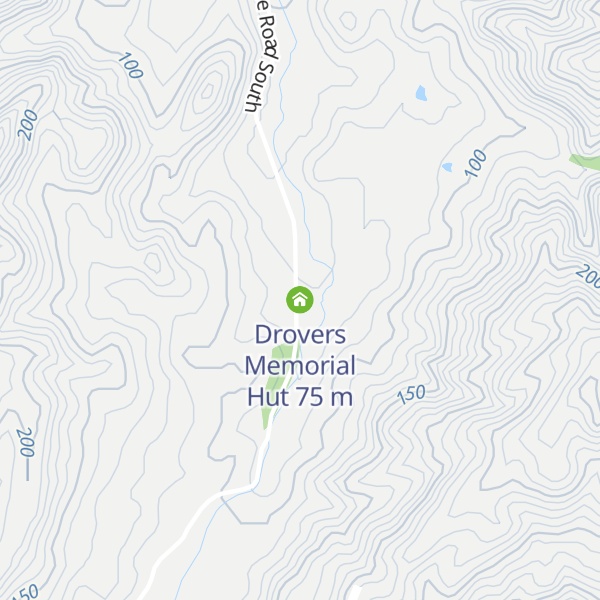 Map of Drovers Memorial Hut