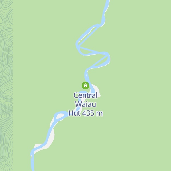 Map of Central Waiau Hut