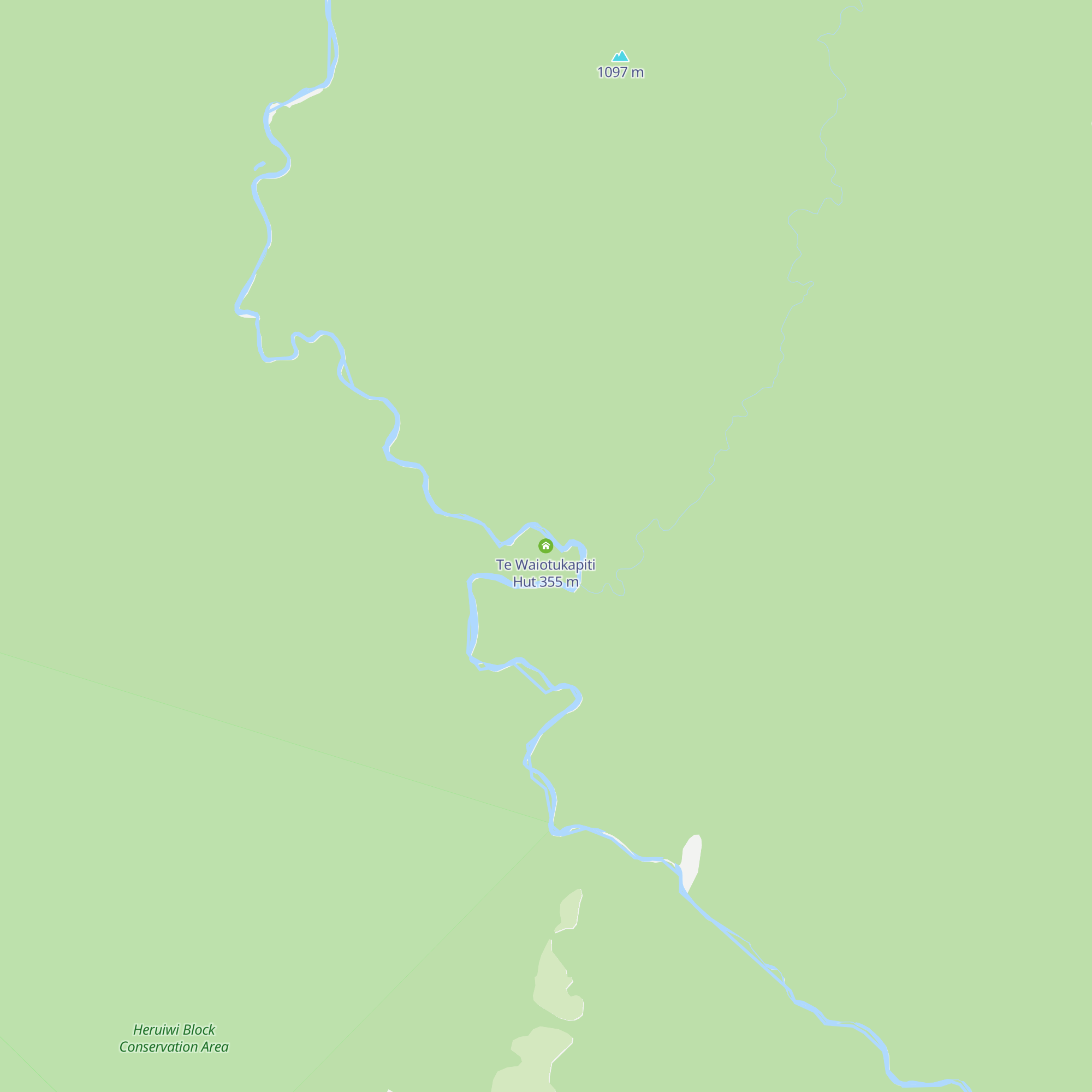Te Waiotukapiti Hut map