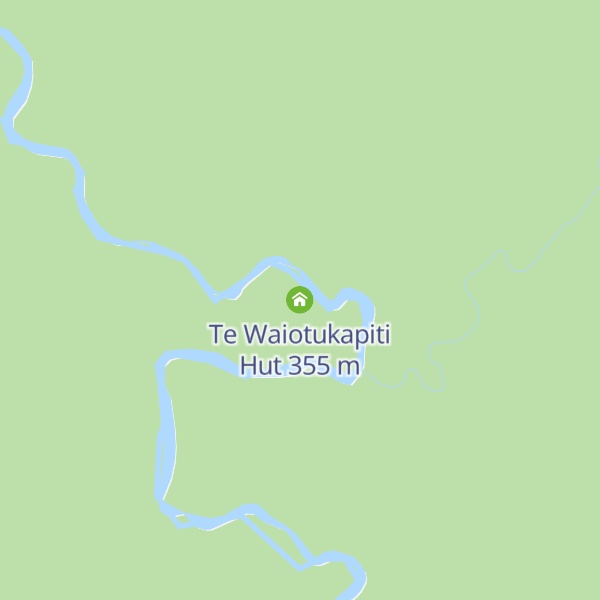 Map of Te Waiotukapiti Hut