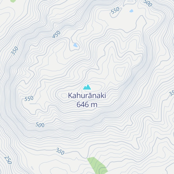 Map of Kahurānaki