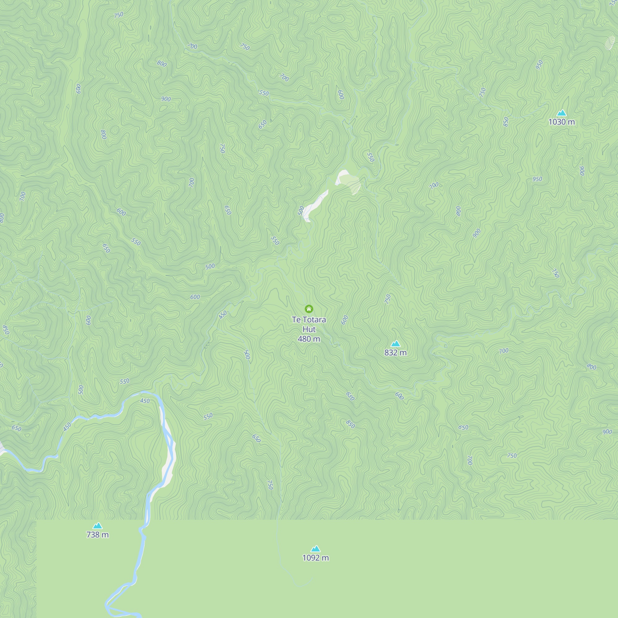 Te Totara Hut map