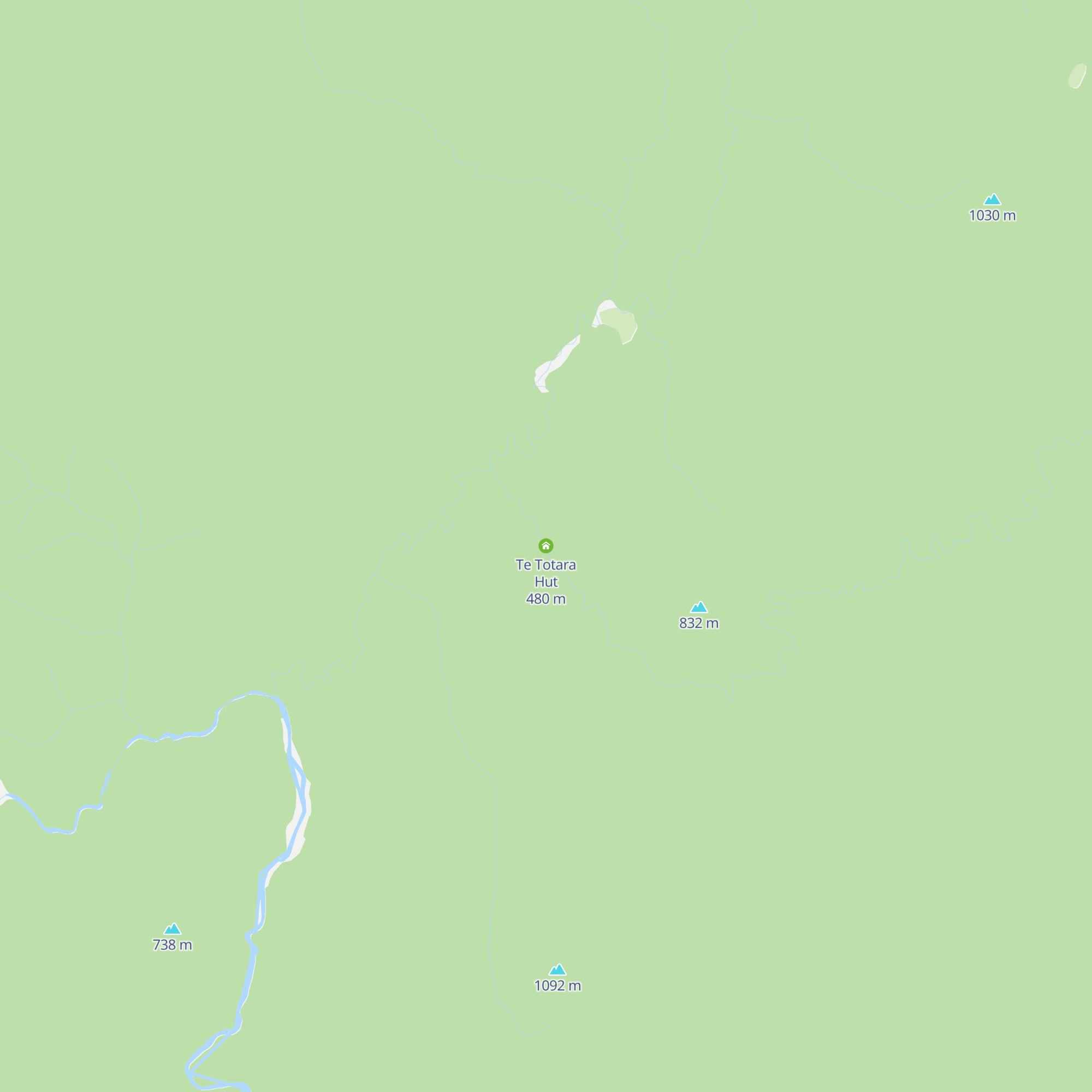 Te Totara Hut map